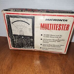 Vintage Multitester 27 Range 30,000 Ohms/ Volt DC Cat No 22 - 203C